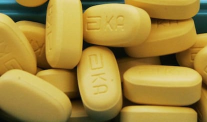 Comprimidos de Kaletra, um medicamento contra o HIV.