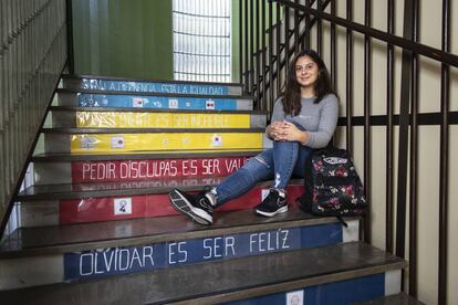 Laura en su instituto, el José Martín Recuerda de Motril.