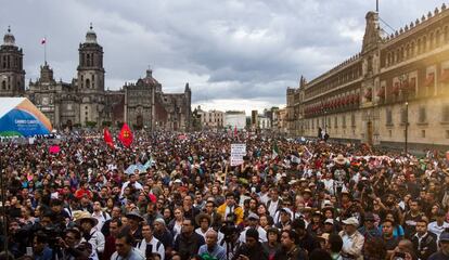 Manifestación en recuerdo a la desaparición de los 43.