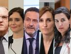 Candidatos para las elecciones a la Comunidad de Madrid 2021. De izquierda a dercha: Ángel Gabilondo (PSOE), Isabel Díaz Ayuso (PP) Edmundo Bal (Ciudadanos) Mónica García (Más Madrid), Rocío Monasterio (Vox) y Pablo Iglesias (Podemos)
EUROPA PRESS
21/04/2021