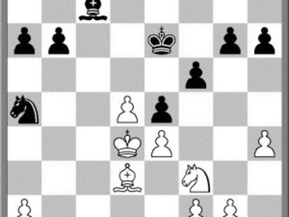 Posición tras 22 ..e5+?