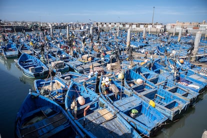 Barcas de pesca en el puerto de Essauira, en el sur de Marruecos.