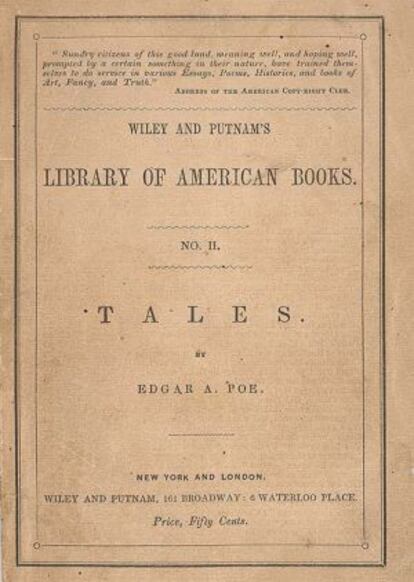 Cuentos, de Poe, edición de 1845.