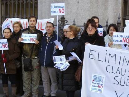 Protestas contra las cláusulas suelo