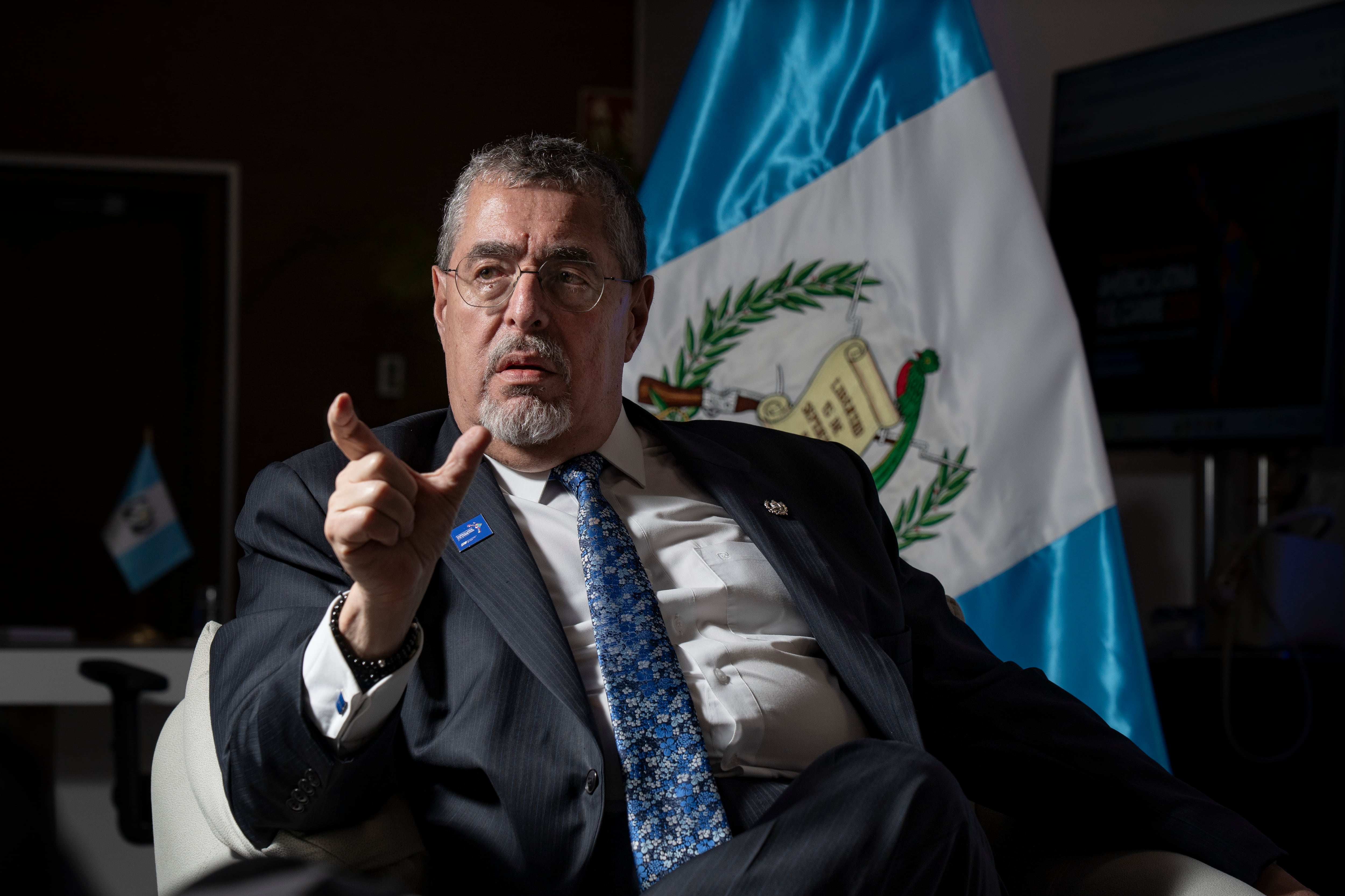 Bernardo Arévalo en Ciudad de Panamá, el 28 de enero.