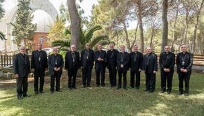 Els bisbes, al santuari de Loreto, a Tarragona.