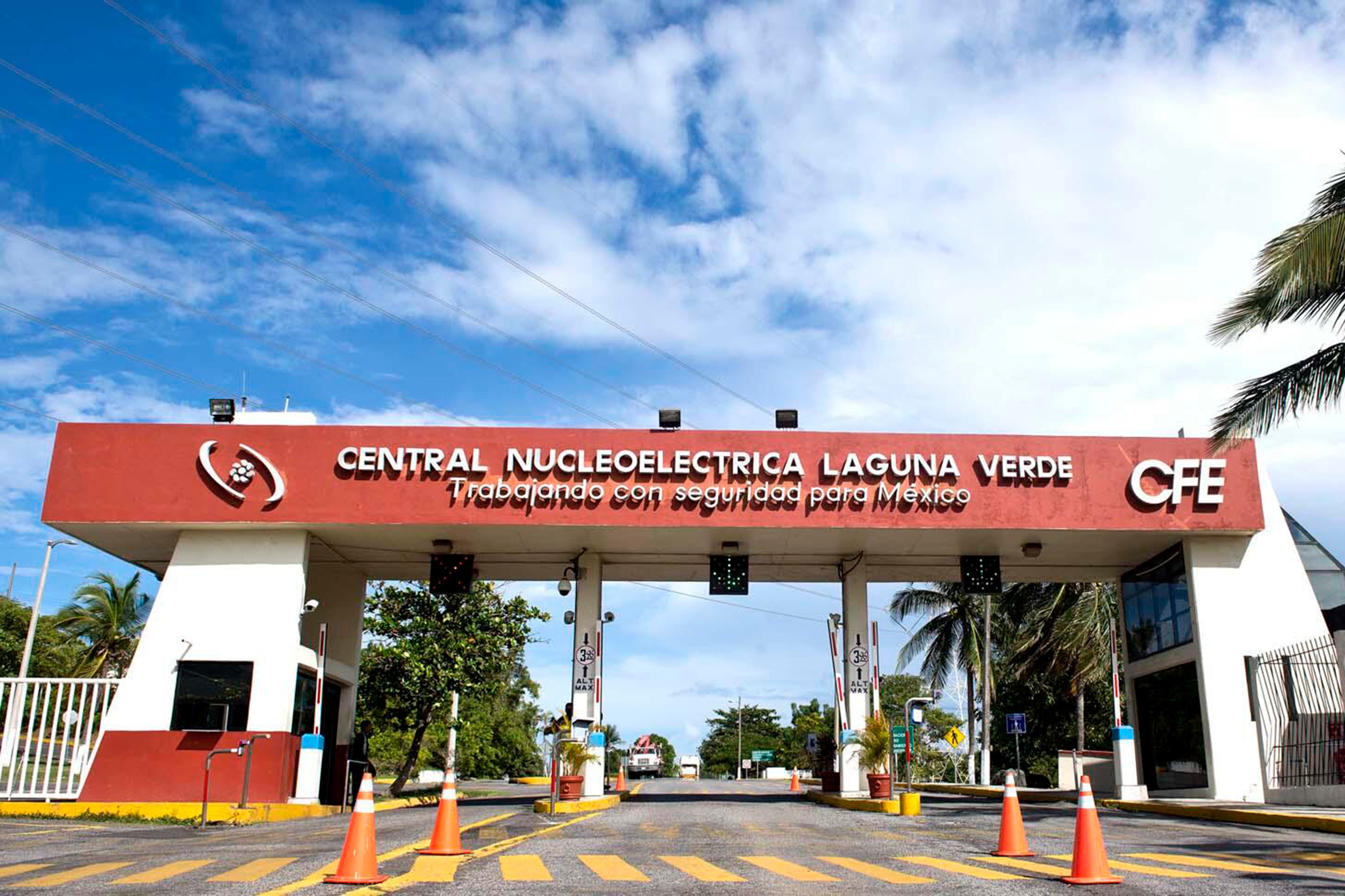 Vista de la Planta Central Nucleoeléctrica Laguna Verde, de Veracruz, México.