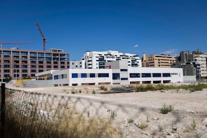 El colegio público Rudyard Kipling en El Cañaveral (Madrid), el 28 de agosto.