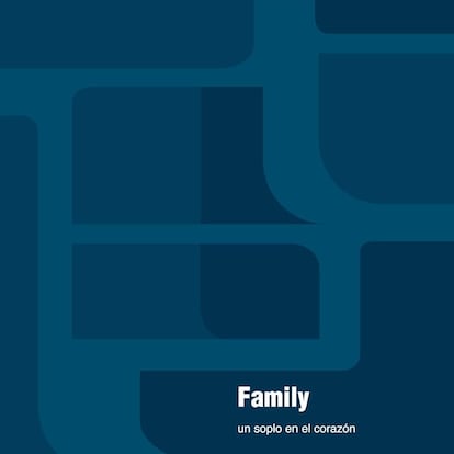 La portada de 'Un soplo en el corazón', el único disco de Family, diseño de uno de sus dos componentes, Javier Aramburu.