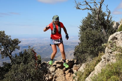 Una participante en la carrera del Puig Campana, en Benidorm.