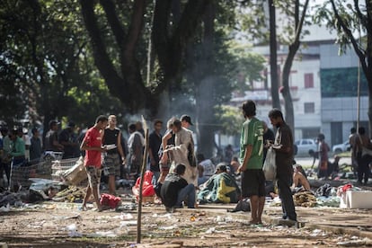 Praça Princesa Isabel, a nova cracolândia de São Paulo.