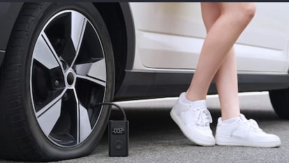 bomba de aire portátil xiaomi, bomba de aire portátil para inflar neumáticos, sensor de presión, compresores de aire portátiles, herramientas de neumáticos y ruedas, herramientas para coche, coche y moto