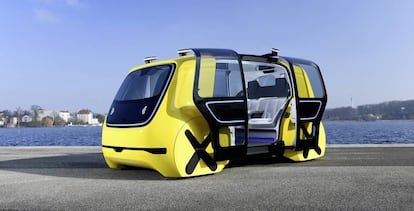 Prototipo Cedric de Volkswagen, un coche autónomo y 100% eléctrico.