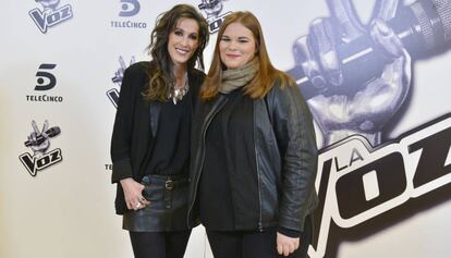 Malú e Irene este jueves en la rueda de prensa de presentación de la ganadora.