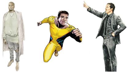 Tres tipos totalmente distintos de estilo: Kanye West, Arnold Schwarzenegger y Diego Simeone.