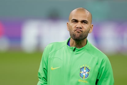 Brazilian soccer player Dani Alves.