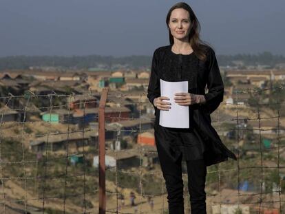 Angelina Jolie, en Bangladesh, el pasado febrero.