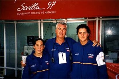 Angels Bardina, Joan Fortuny y Sarai Justes, en una foto de archivo.