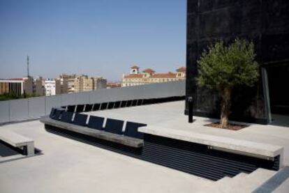 Terraza del edificio de CaixaForum Zaragoza.