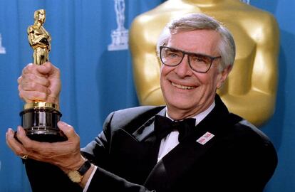 Martin Landau, després de guanyar un Oscar el 1995.