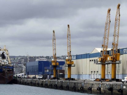 Uno de los muelles del puerto de Las Palmas. 