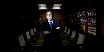 Javier Zaragoza, fiscal jefe de la Audiencia Nacional, fotografiado en su despacho.