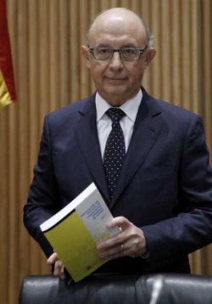 El ministro de Hacienda y Administraciones p&uacute;blicas, Crist&oacute;bal Montoro.