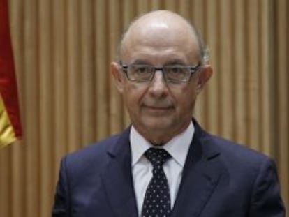 El ministro de Hacienda y Administraciones p&uacute;blicas, Crist&oacute;bal Montoro.