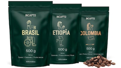 Pack de cafés de especialidad de diferentes países.