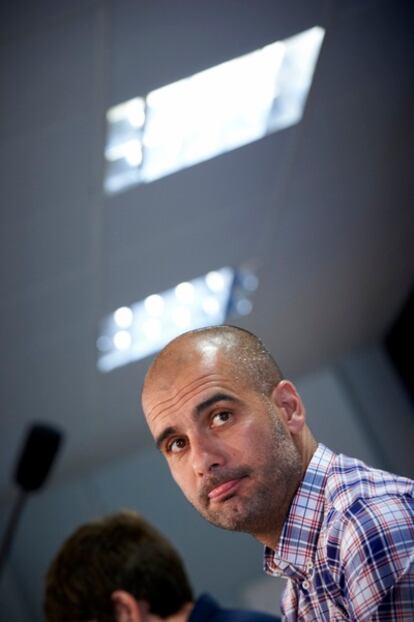 El entrenador del Barcelona, Pep Guardiola.