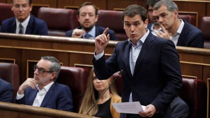 Ciudadanos leader Albert Rivera in Congress.