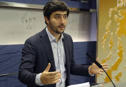 El portavoz de Economía de Ciudadanos, Toni Roldán.