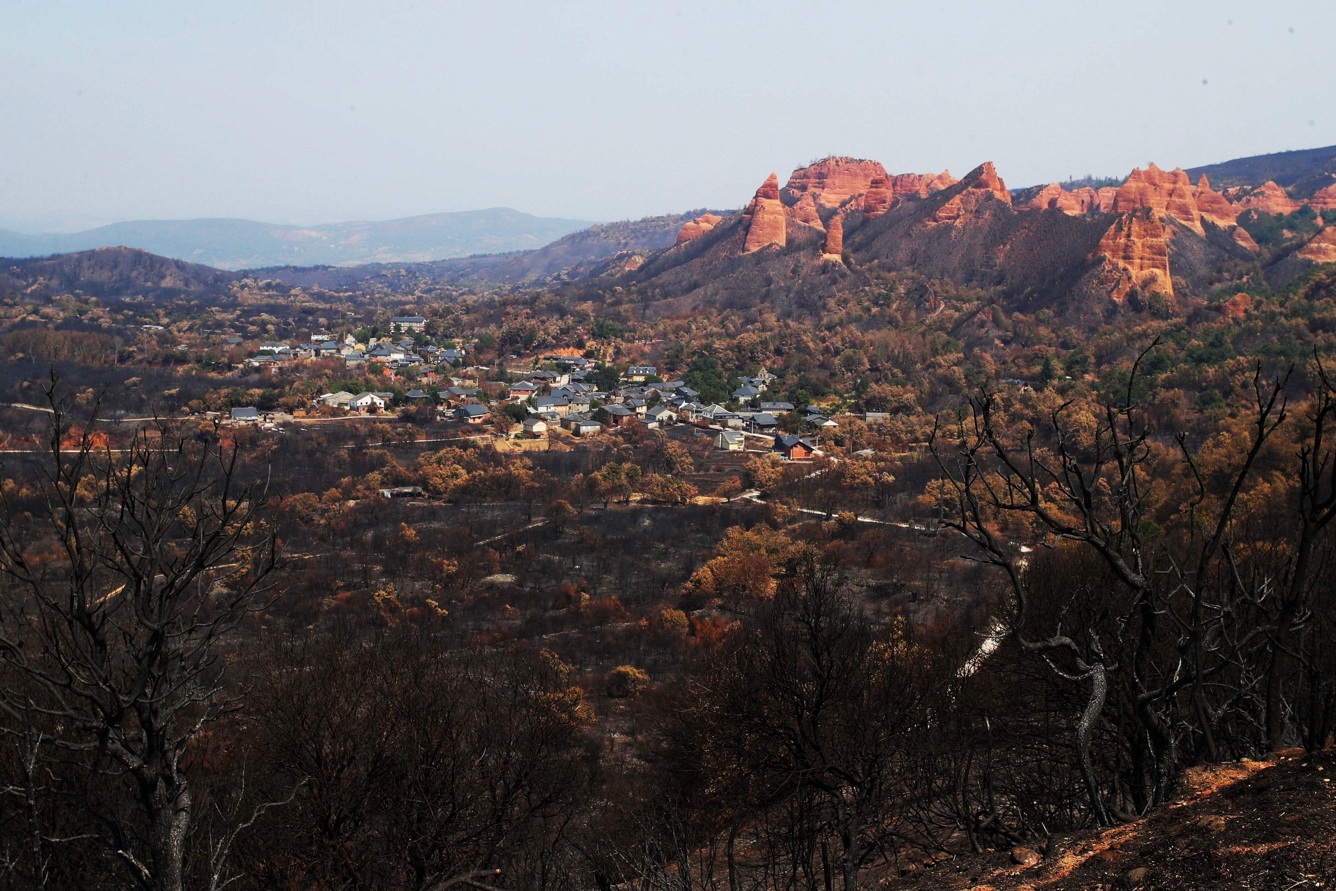Las Médulas siguen sin planes de protección propios un año después de que el fuego arrasara el Patrimonio de la Humanidad