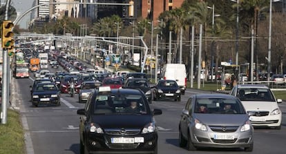 Avenida Diagonal, una de las zonas de Barcelona más controlada por radares.