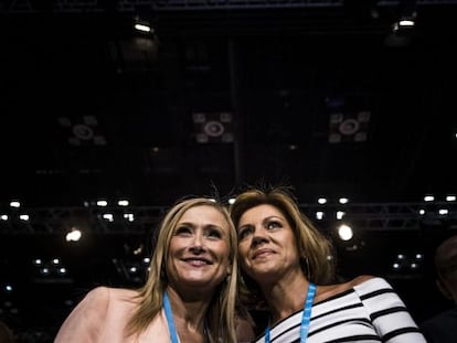 Cifuentes y Cospedal, el viernes en la Conferencia Pol&iacute;tica del PP.