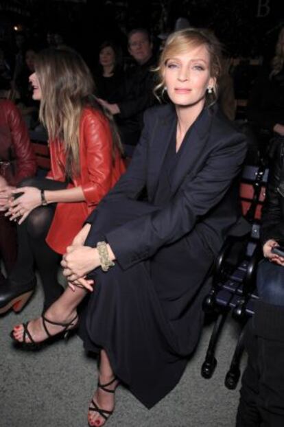 Uma Thurman, el 12 de febrero de 2012, durante la Semana de la Moda de Nueva York.