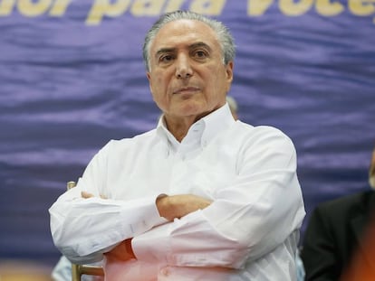 Michel Temer em evento em Serra Talhada, Pernambuco.