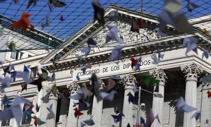 Fachada del  Congreso de los Diputados.