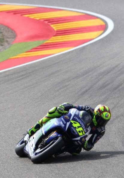 Rossi, en el Gran Premio de Aragón.