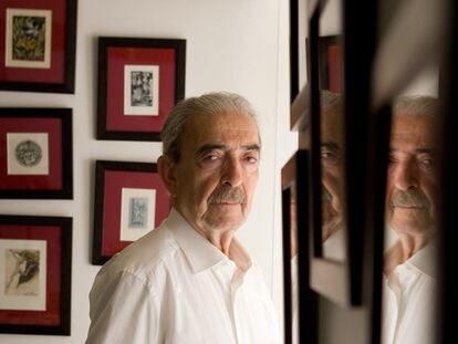 El poeta Juan Gelman, durante una visita reciente a Madrid.