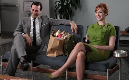 Escena de la serie 'Mad Men', que catapultó a Jon Hamm a la fama.