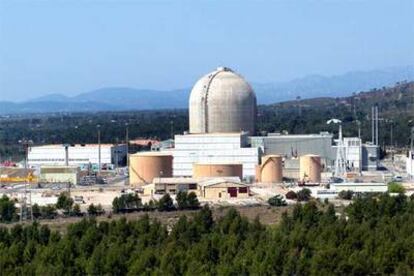 La central nuclear de Vandellòs II (Tarragona), vista desde la de Vandellòs I.