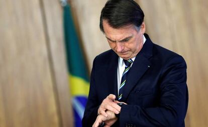Bolsonaro no dia 4, em Brasília.