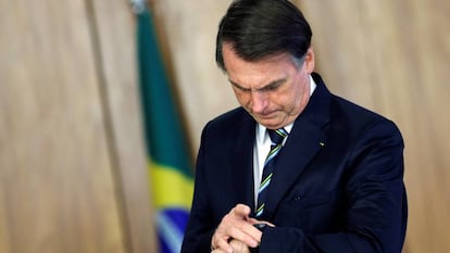 Bolsonaro no dia 4, em Brasília.