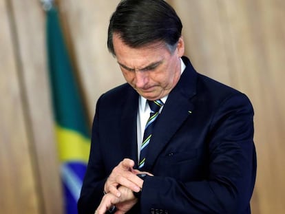 Bolsonaro no dia 4, em Brasília.