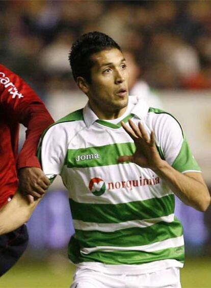 Ezequiel Garay, jugador del Racing de Santander