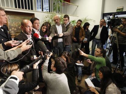 El vicealcalde, Miguel Ángel Villanueva, comparece hoy ante los medios para explicar la tragedia del Madrid Arena.