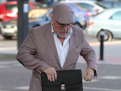 Villarejo, en junio de 2017 cuando fue a declarar a los juzgados de plaza de Castilla, en Madrid.