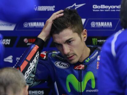 Maverick Viñales, en el circuito de Motegi.