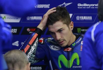 Maverick Viñales, en el circuito de Motegi.